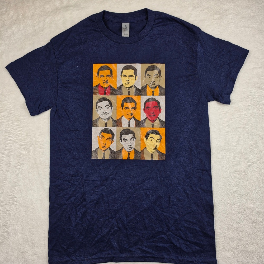 Mr Bean Pop Art Gildan Graphic T-Shirt Mens Small Excellent Short Sleeve - Picture 2 of 6